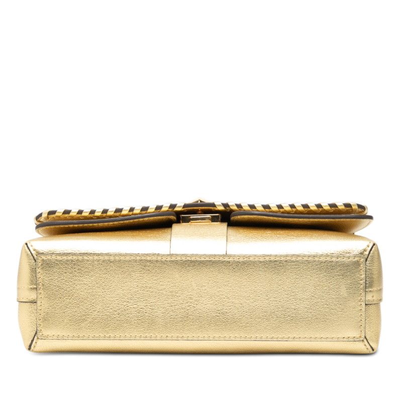 Louis Vuitton Very Chain Shoulder Bag Gold Leather