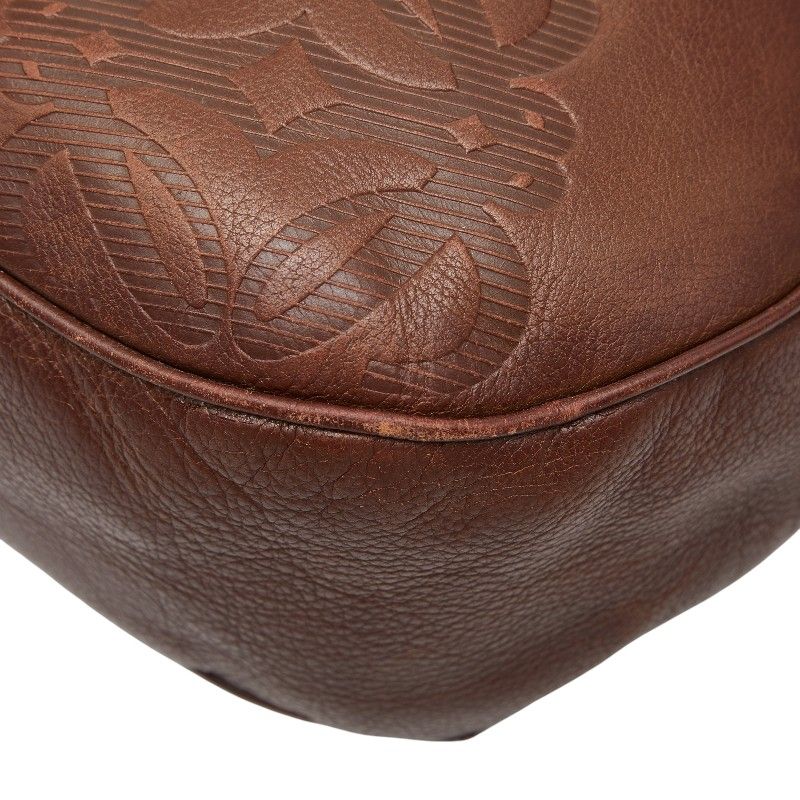 Loewe Anagram Crossbody Shoulder Bag Brown Leather