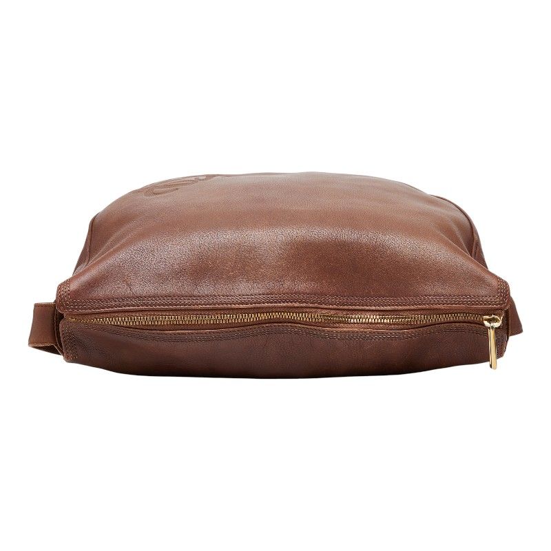 Loewe Anagram Crossbody Shoulder Bag Brown Leather