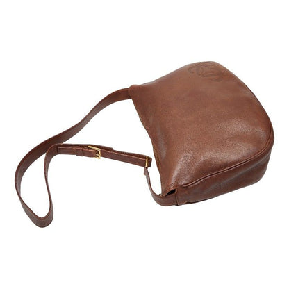 Loewe Anagram Crossbody Shoulder Bag Brown Leather