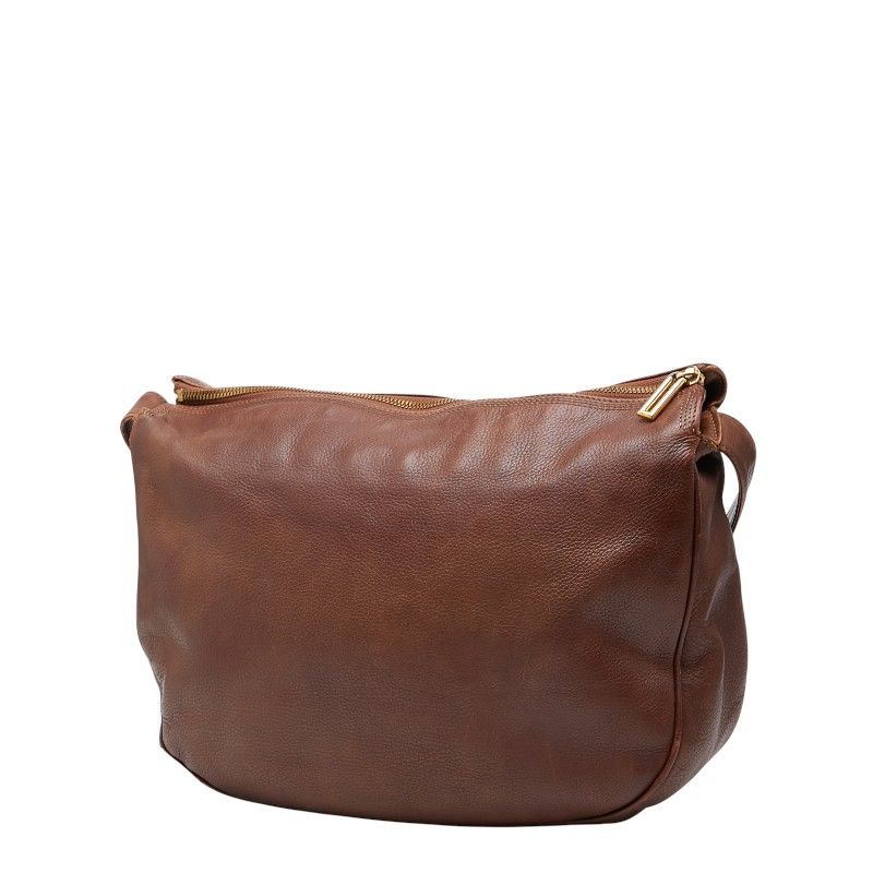 Loewe Anagram Crossbody Shoulder Bag Brown Leather