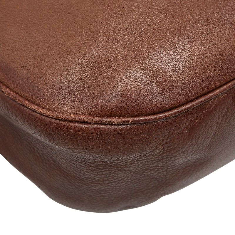 Loewe Anagram Crossbody Shoulder Bag Brown Leather