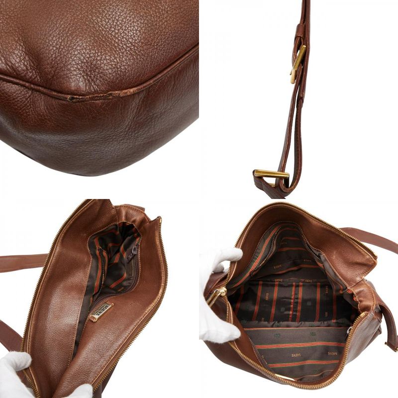 Loewe Anagram Crossbody Shoulder Bag Brown Leather