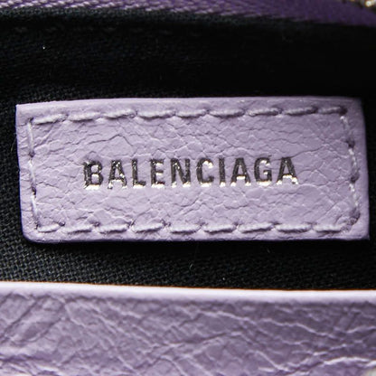 Balenciaga Mini 2-Way Shoulder Bag Purple Leather