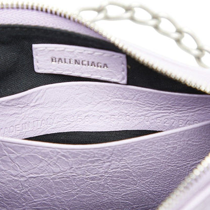 Balenciaga Mini 2-Way Shoulder Bag Purple Leather