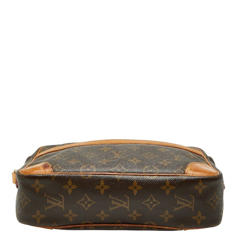 Louis Vuitton Monogram Trocadero 27 Crossbody Shoulder Bag Brown