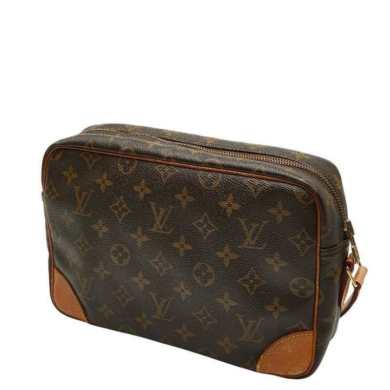 Louis Vuitton Monogram Trocadero 27 Crossbody Shoulder Bag Brown