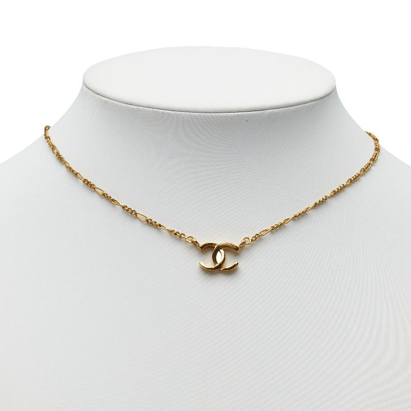 Chanel CC Logo Vintage Gold Plated