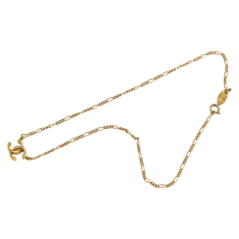 Chanel CC Logo Vintage Gold Plated