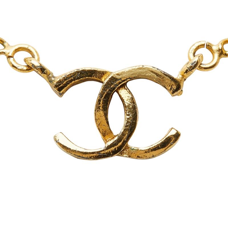 Chanel CC Logo Vintage Gold Plated