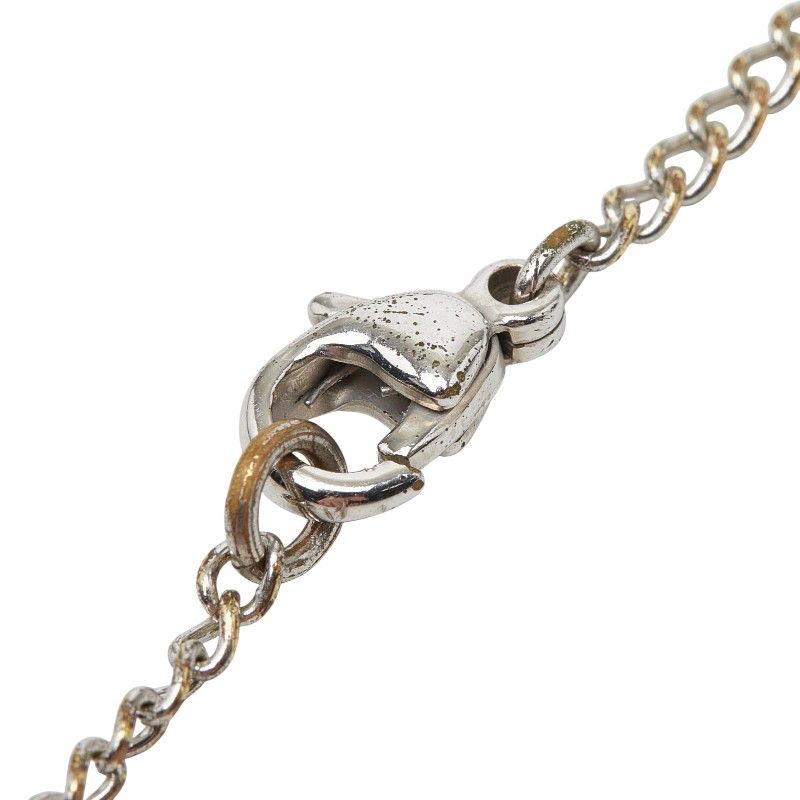 Chanel CC Logo Silver Purple Metal