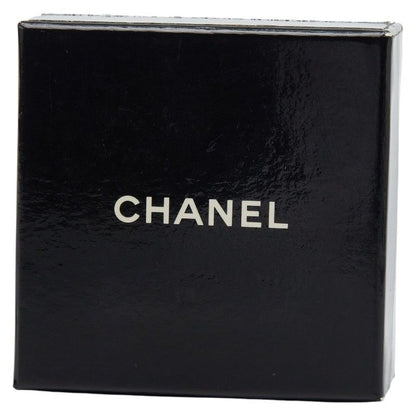 Chanel CC Logo Gripoix Gold Red Plated Glass
