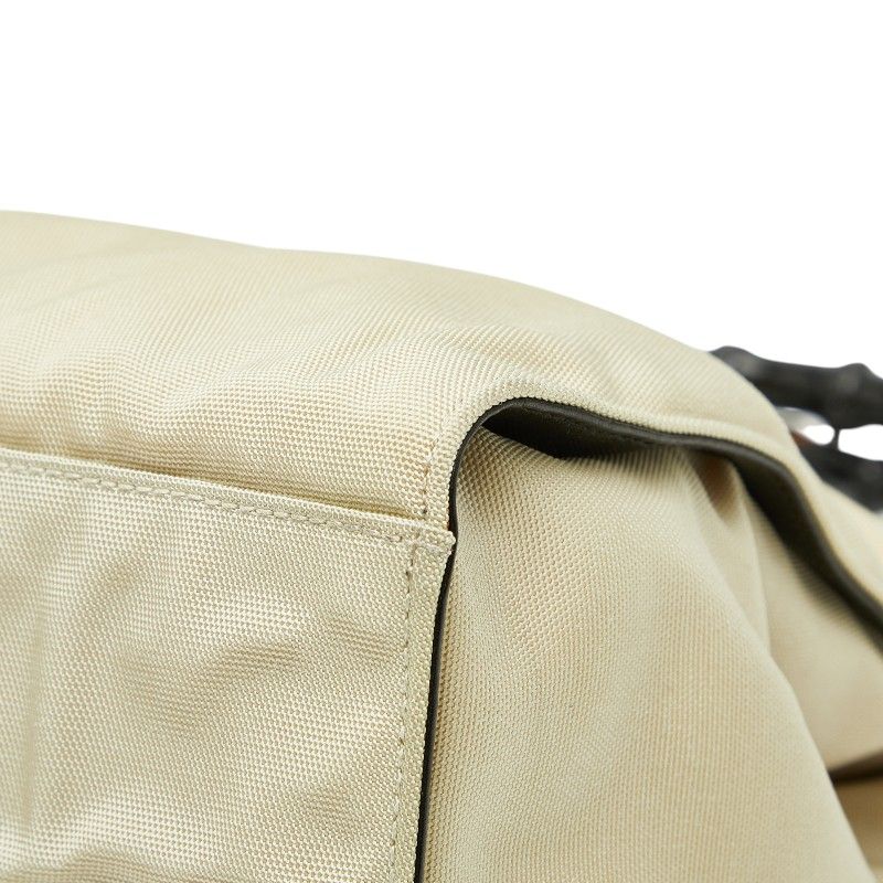 Gucci Bamboo 2-Way Shoulder Bag 002 Beige Canvas