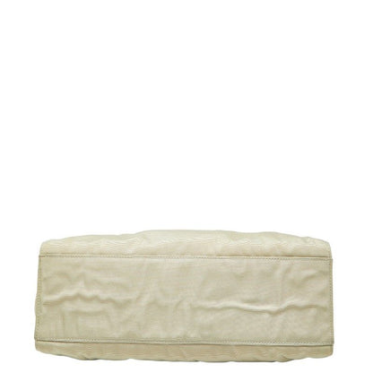 Gucci Bamboo 2-Way Shoulder Bag 002 Beige Canvas