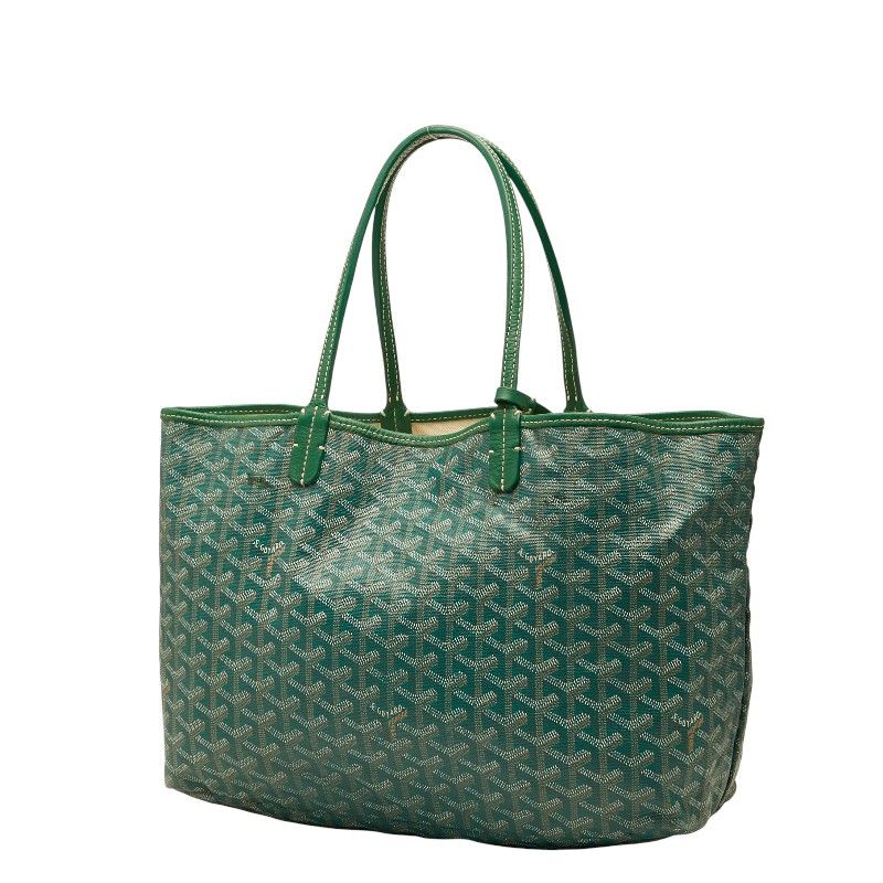 Goyard Saint Louis PM Tote Green Leather