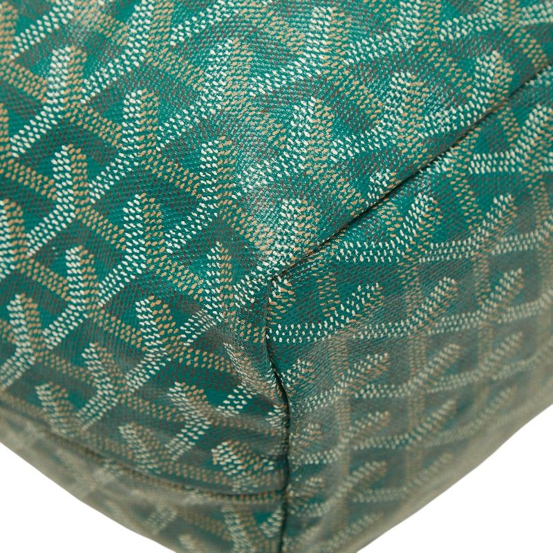 Goyard Saint Louis PM Tote Green Leather