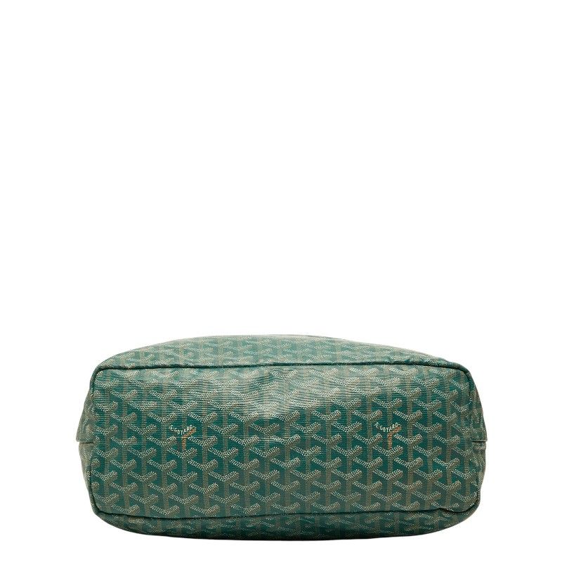 Goyard Saint Louis PM Tote Green Leather