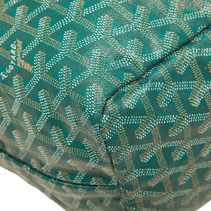 Goyard Saint Louis PM Tote Green Leather