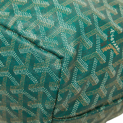 Goyard Saint Louis PM Tote Green Leather