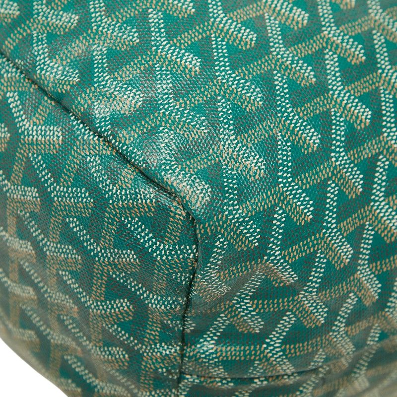 Goyard Saint Louis PM Tote Green Leather