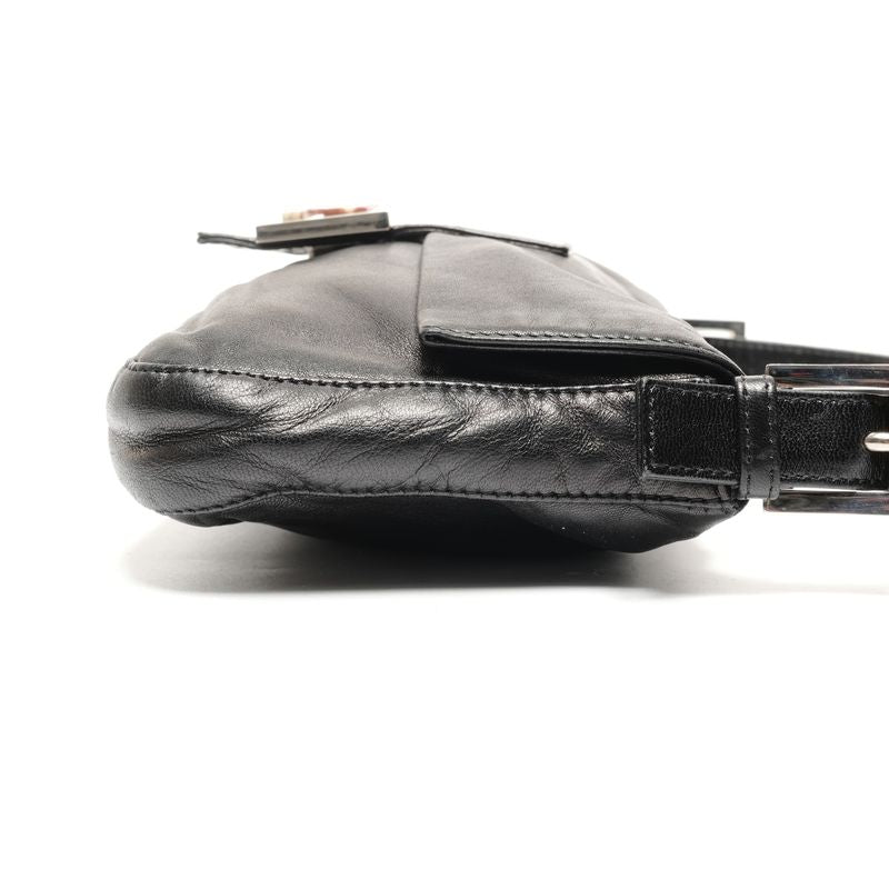 Fendi Shoulder Bag Lambskin Leather Mamma Bucket