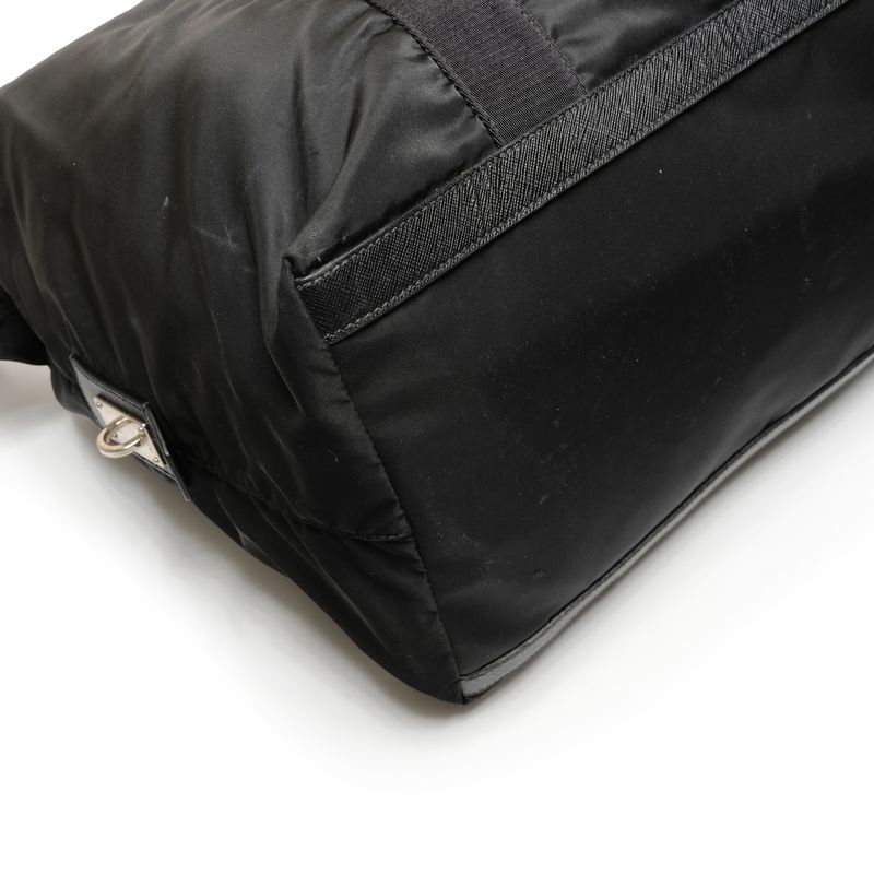 Prada Boston Bag Nylon Triangle Logo