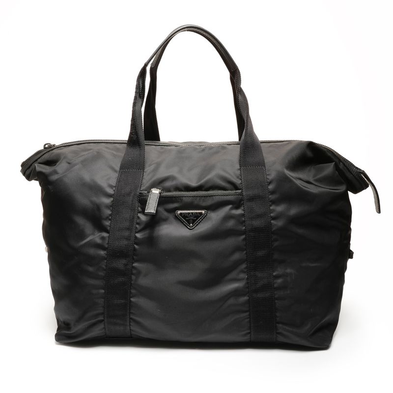 Prada Boston Bag Nylon Triangle Logo