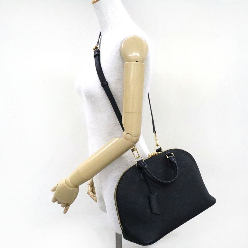 Louis Vuitton Monogram Empreinte Alma PM Noir Black 2-Way