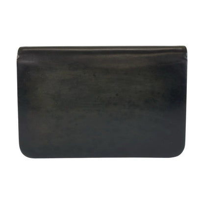 Dior Vintage Black Gold Leather Chain Shoulder Bag