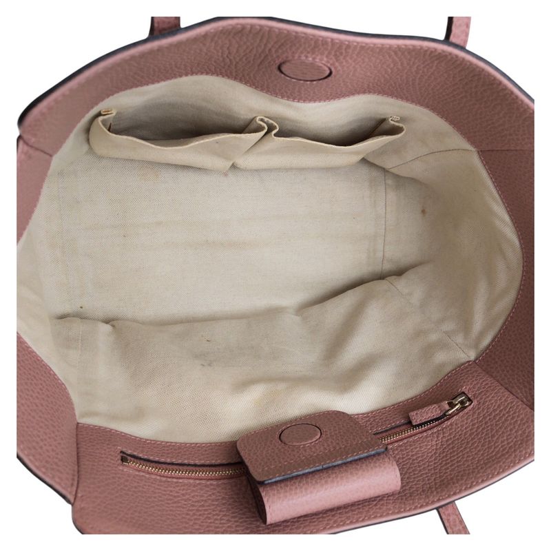 Gucci Swing Pink Leather Tote Shoulder Bag