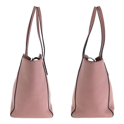 Gucci Swing Pink Leather Tote Shoulder Bag