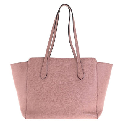 Gucci Swing Pink Leather Tote Shoulder Bag