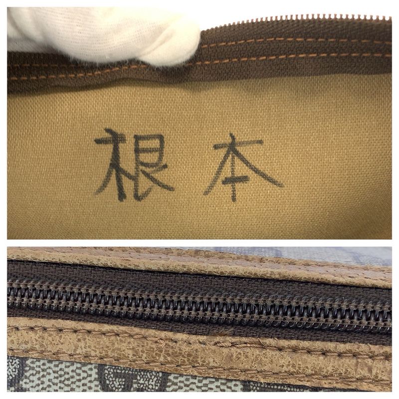 Gucci Vintage Sherry Line Vintage Beige Brown GG Supreme Canvas