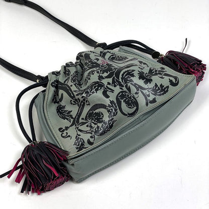 Loewe Anagram Shoulder Bag Flamenco Drawstring Fringe