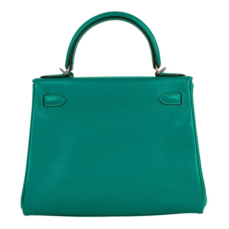 Hermes Kelly 28 Inner Sewing 2-Way Shoulder Bag Evercolor Ververon