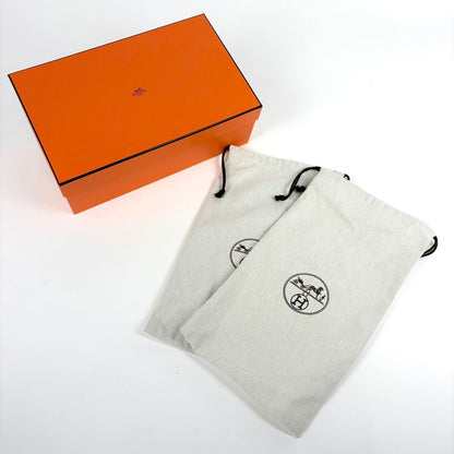 Hermes Master Logo Stitch Sneakers Leather White