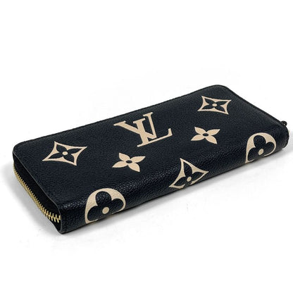 Louis Vuitton Portefeuille Clemence Zip Around Bicolor Wallet Monogram