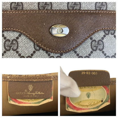 Gucci Vintage Sherry Line Beige GG Supreme Canvas Tote