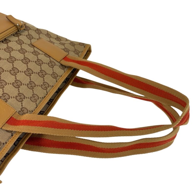 Gucci Sherry Line Beige Master de GG Canvas Leather 019 Tote