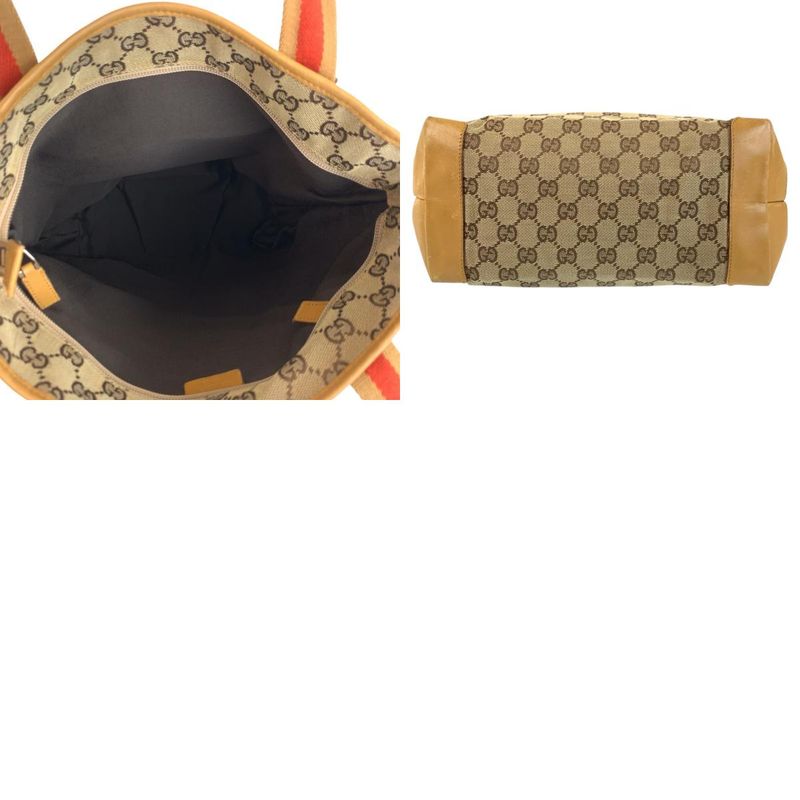 Gucci Sherry Line Beige Master de GG Canvas Leather 019 Tote