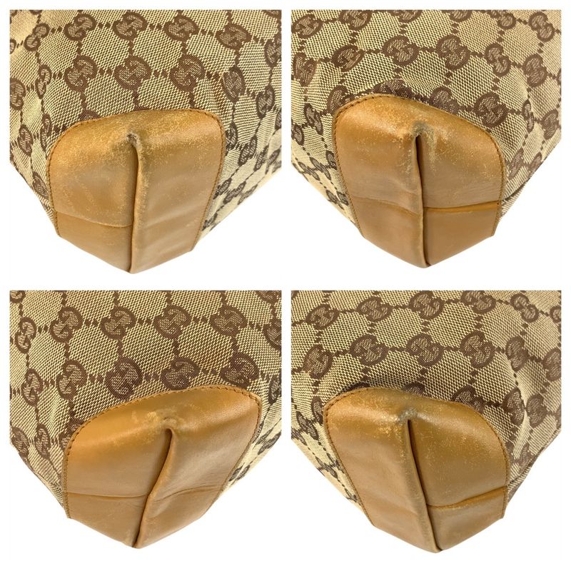 Gucci Sherry Line Beige Master de GG Canvas Leather 019 Tote