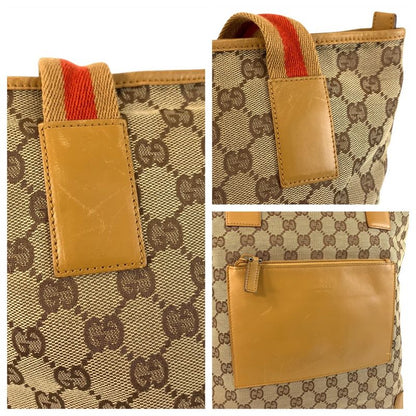 Gucci Sherry Line Beige Master de GG Canvas Leather 019 Tote