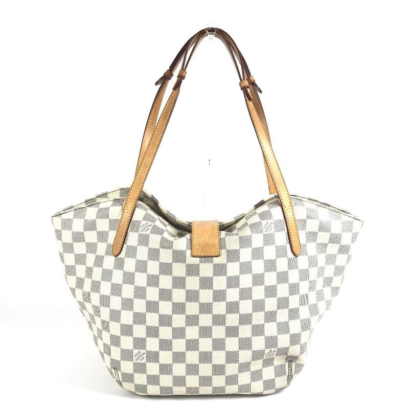 Louis Vuitton Shoulder Bag Salina PM Damier Azur Canvas White