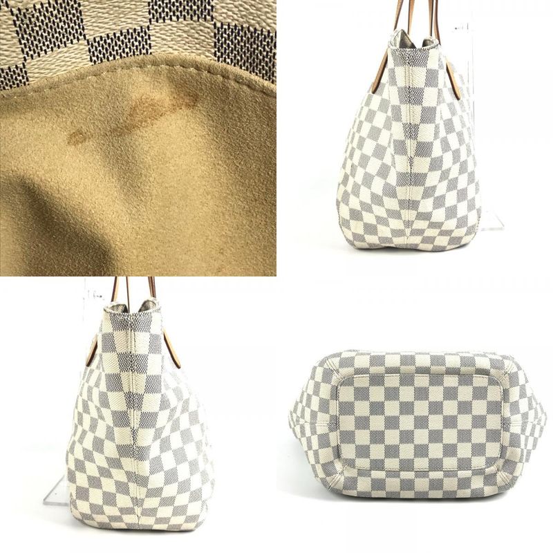 Louis Vuitton Shoulder Bag Salina PM Damier Azur Canvas White