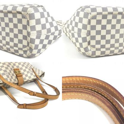 Louis Vuitton Shoulder Bag Salina PM Damier Azur Canvas White