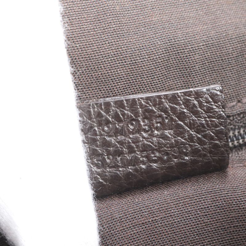 Gucci GG Canvas Leather Shoulder Bag Crossbody Messenger Brown