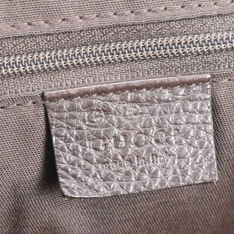 Gucci GG Canvas Leather Shoulder Bag Crossbody Messenger Brown