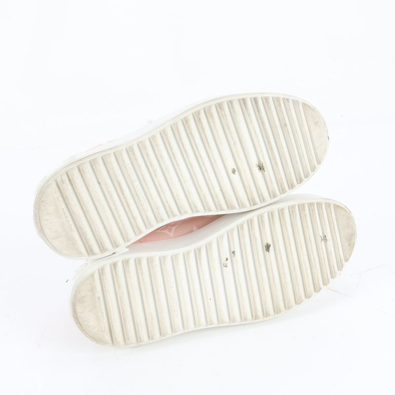 Louis Vuitton Monogram Time Out Line Leather Low Cut Sneakers Shoes 34