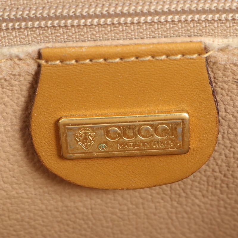 Gucci Old Micro GG Leather 2-Way Business Crossbody Shoulder Briefcase Tote