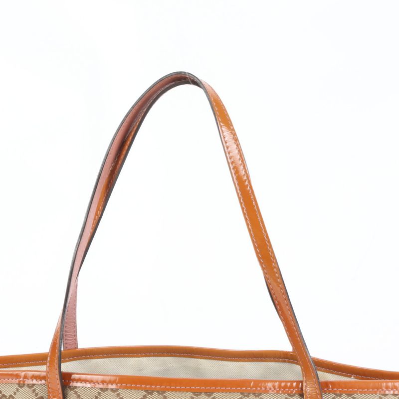 Gucci GG Canvas Sherry Line Leather Tote